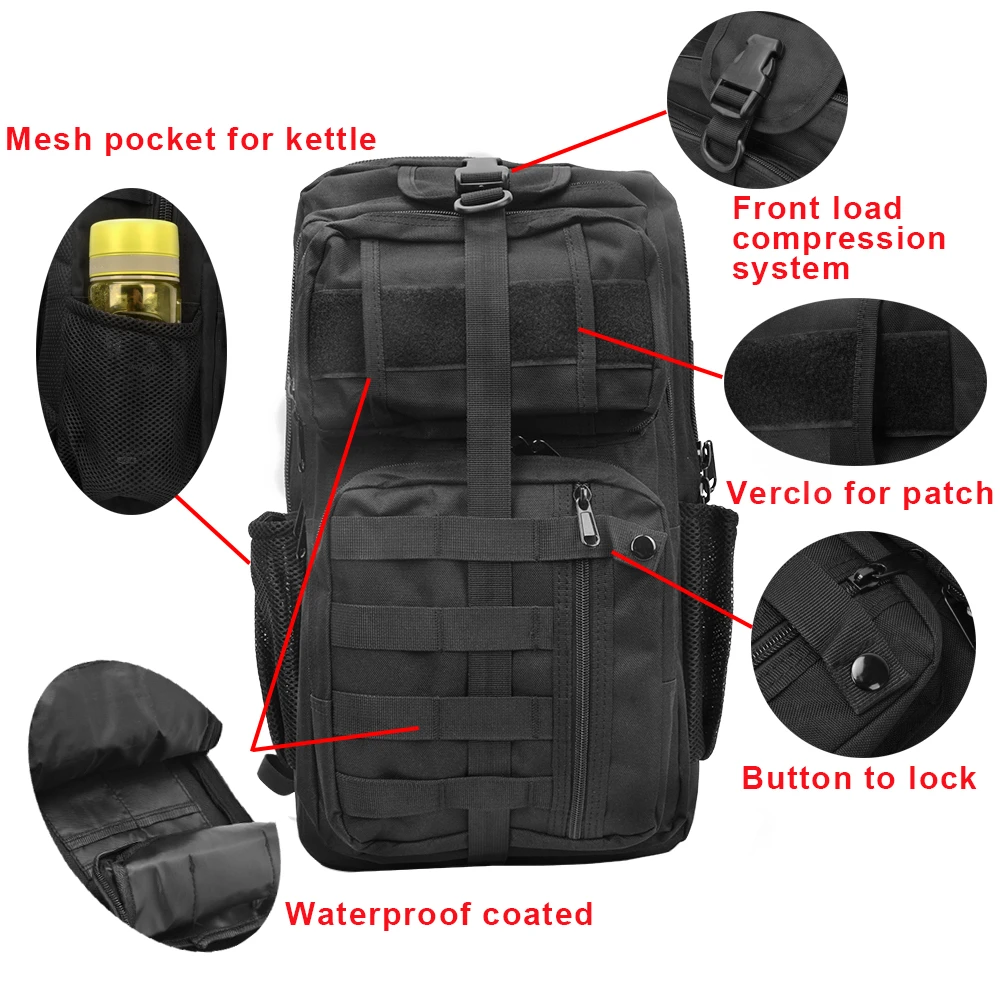 Рюкзак вместительный армейский рюкзак на 45 л для походов отдыха природе