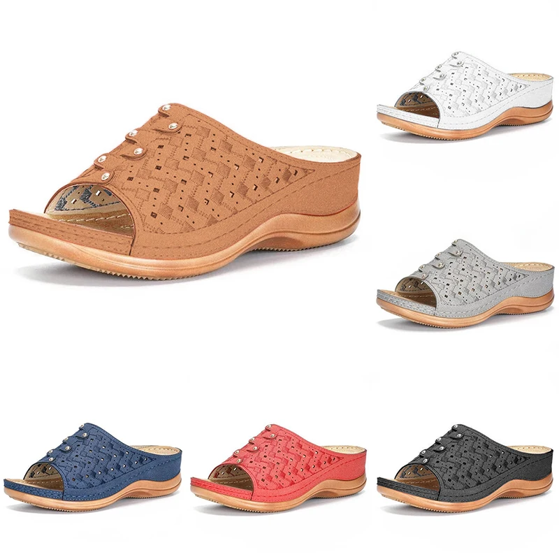 

Comfy Platform Flat Sole Ladies Casual Soft Big Toe Foot Correction Sandal Orthopedic Bunion Corrector Women PU Leather Shoes