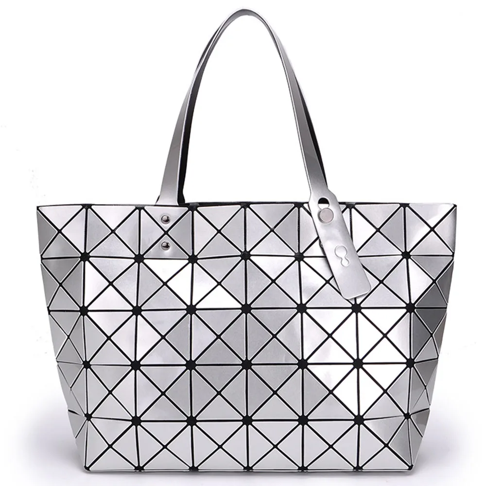 Для женщин сумки лазерная плед Сумки женская сумка для покупок высокого Ёмкость