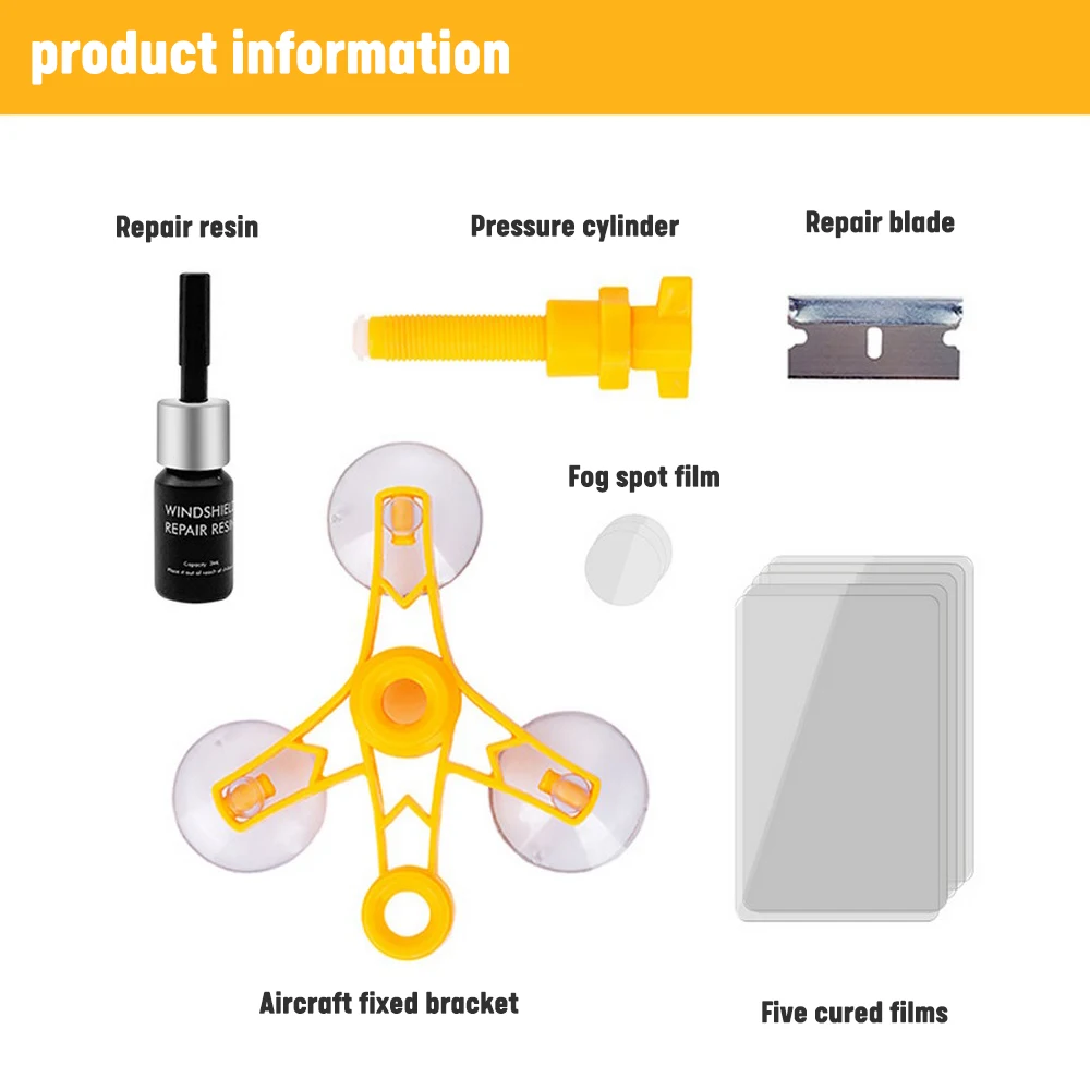Инструмент для ремонта треснувшего лобового стекла автомобиля набор экрана