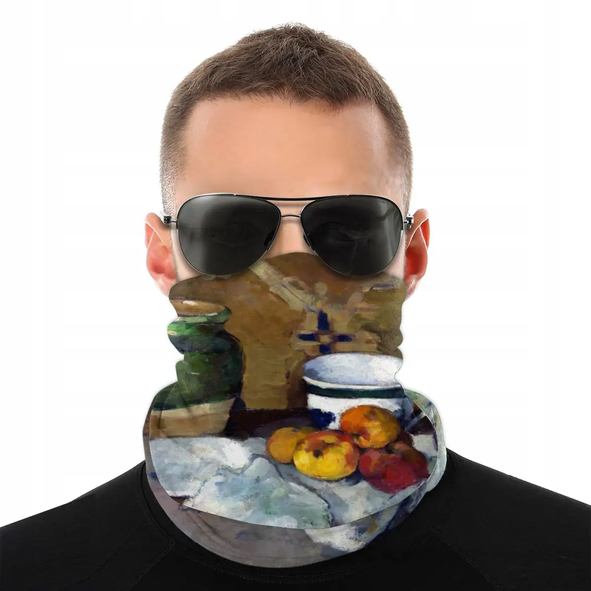 

Paul Cezanne Still Life Scarf Half Face Mask Unisex Halloween Neck Warmer Balaclava Bandanas Protective Headwear Biking Hiking