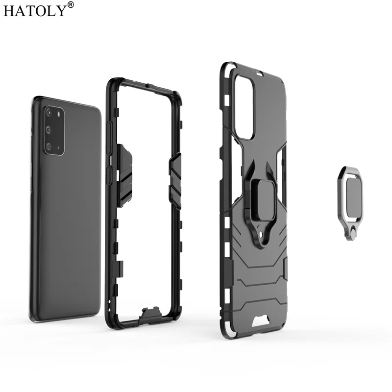 for samsung galaxy s20 case shockproof bumper magnetic ring holder hard armor phone back cover for samsung galaxy s20 5g case free global shipping