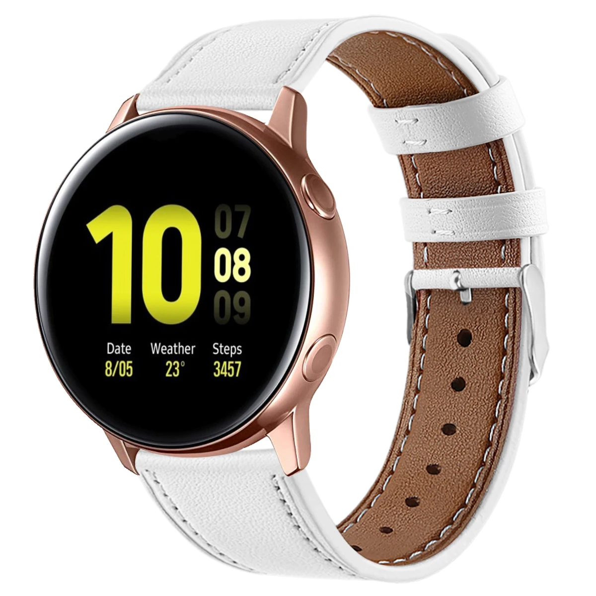 Для samsung Galaxy Watch Active 2 кожаный ремешок 20 мм высококлассный верхний слой из натуральной кожи дышащий сменный Браслет