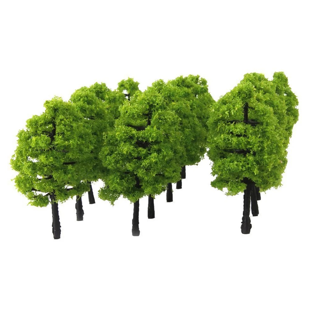 

30 Pcs/Set Plastic Tree Model Artificial Miniature Tree Scenery Railroad Decoration Building Landscape Accessories Toys For Kids