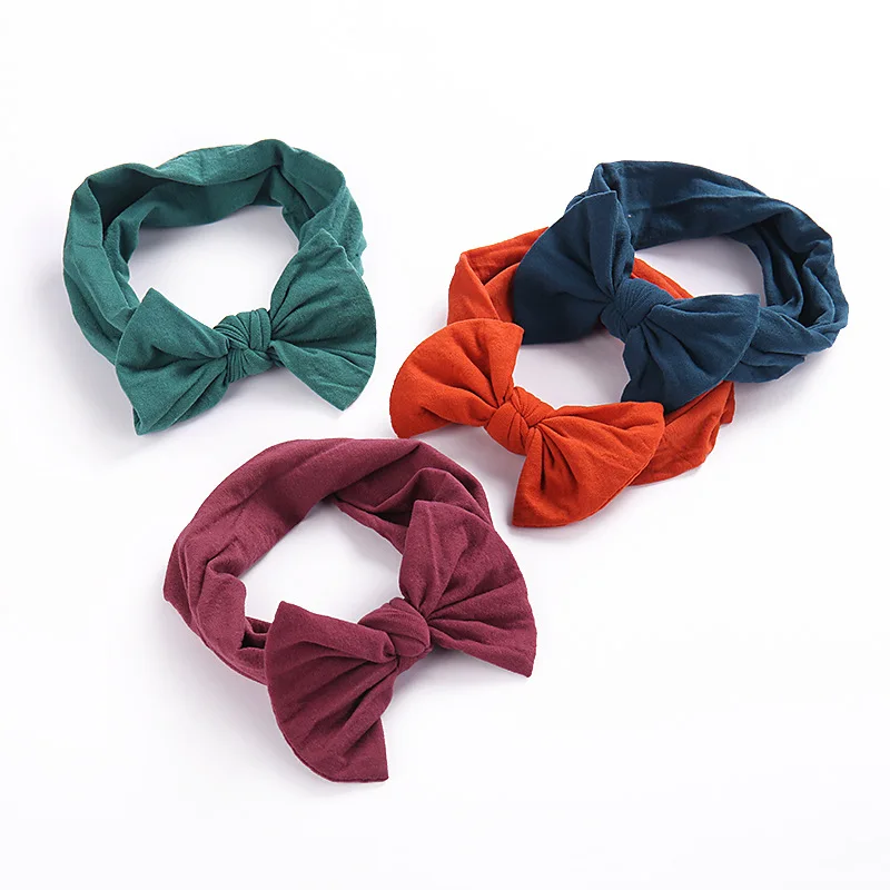 

Baby hair accessories super soft nylon bowknot children's accessories cute princess hair band head bands for baby girls