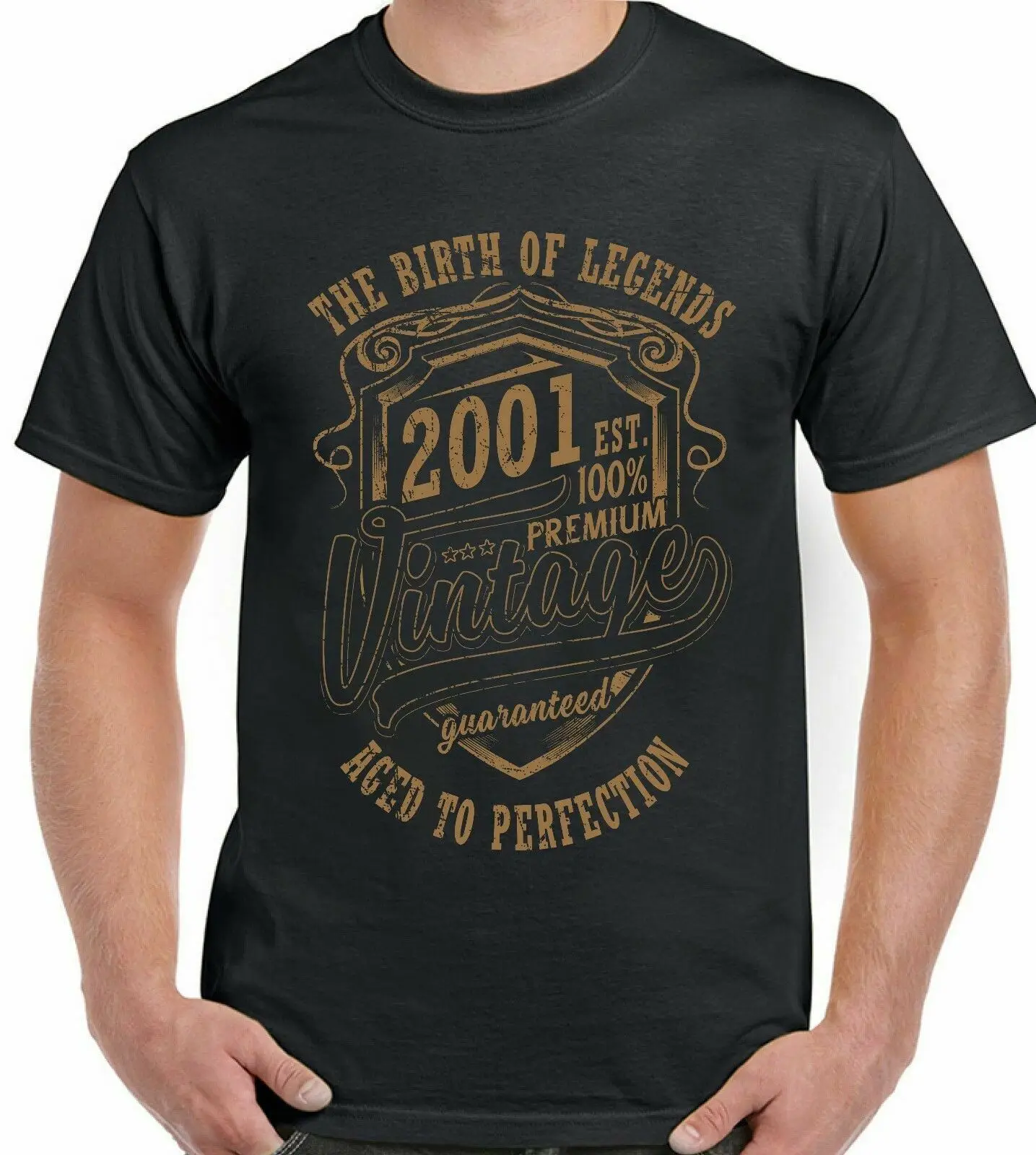 

HIKE STAR 2021 NEW ARRIVAL 20th Birthday T-shirt 2001 Funny Men 20 Years Birth Gift Men Gym Shirt Man T Shirt
