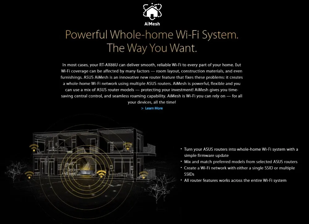 Топ 5 игровой роутер Wi-Fi 6 802.11ax 4x4 до 6000 Мбит/с ASUS RT-AX88U AX6000 MU-MIMO& OFDMA 2,4 ГГц/5 ГГц 4 антенны+ 8 Lan 1000 Мбит/с