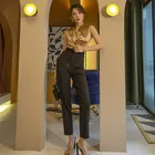 Женские прямые брюки Le Palace, винтажные элегантные эластичные узкие брюки с высокой талией, офисные брюки, Новинка лета 2021