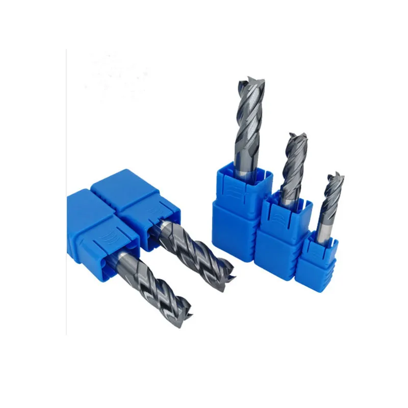 Квадратная Концевая фреза HRC 45 из вольфрамовой стали с 4 канавками резак ЧПУ