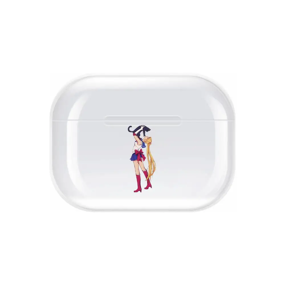 Прозрачный чехол из ТПУ с Сейлор Мун для Airpods Pro 3 силиконовый наушников