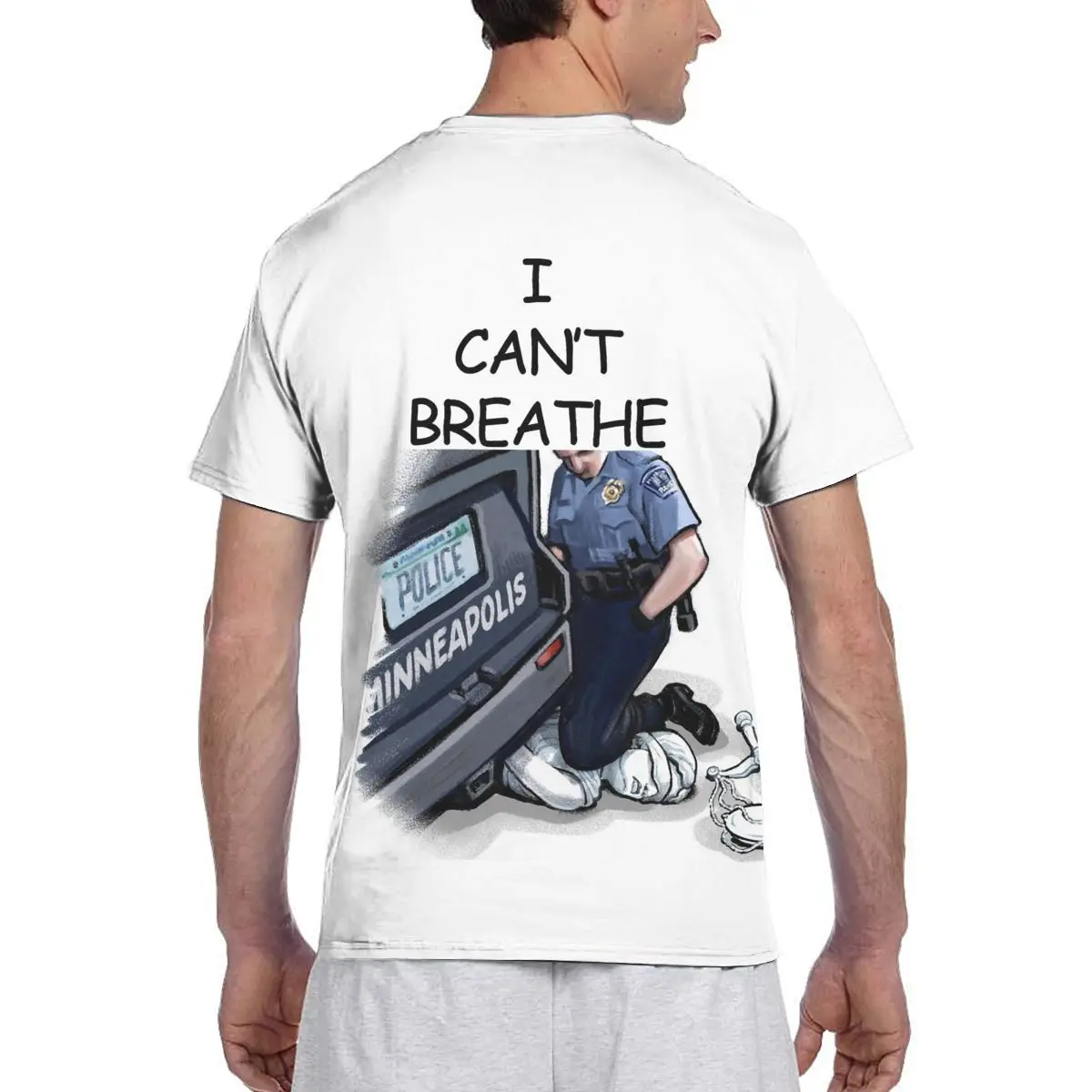 

I Can't Breathe Men's Basic Short Sleeve T-Shirt