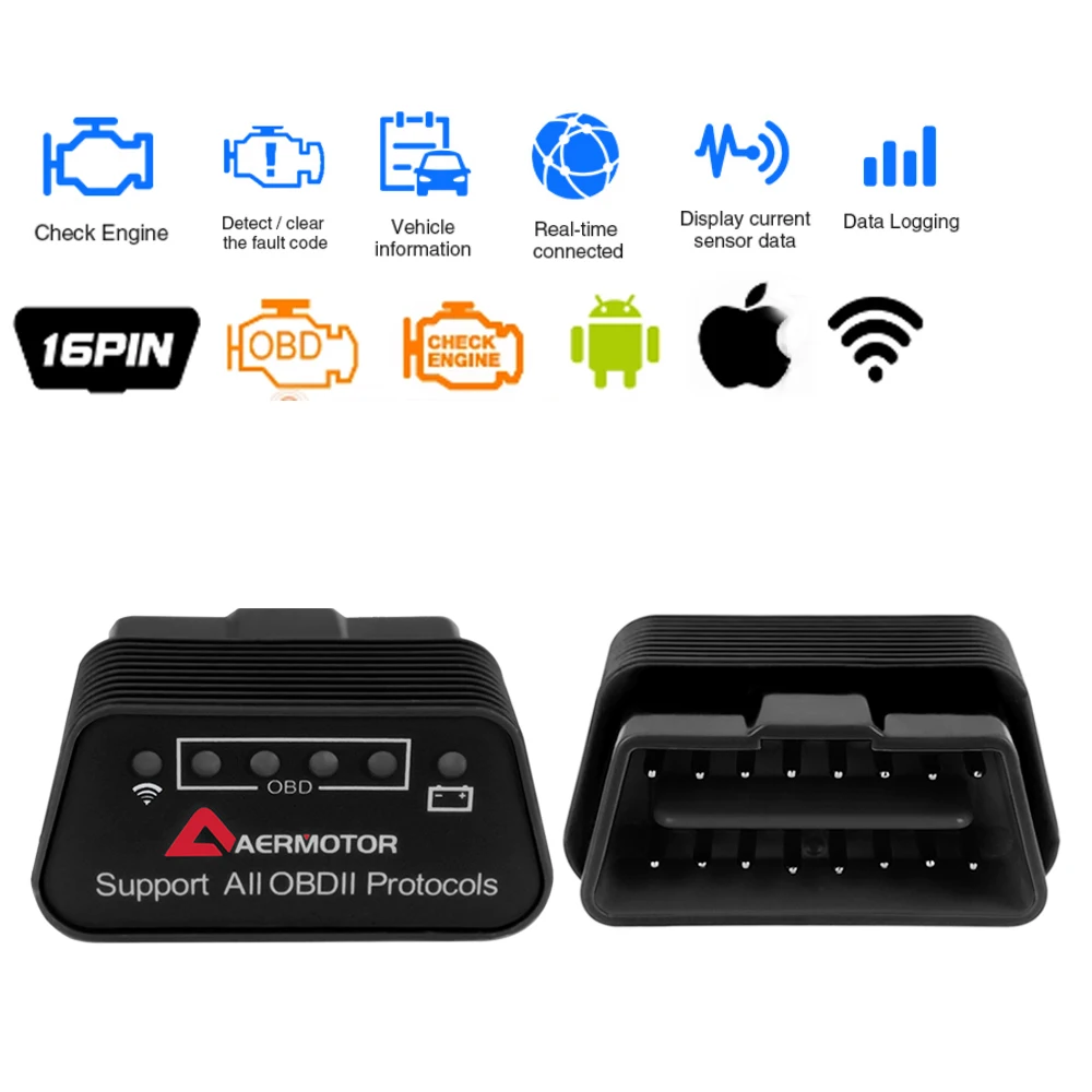 ELM327 OBD2 сканер WIFI для Toyota Corolla Camry Land Cruiser Prado CHR RAV4 Auris Yaris Avalon диагностические