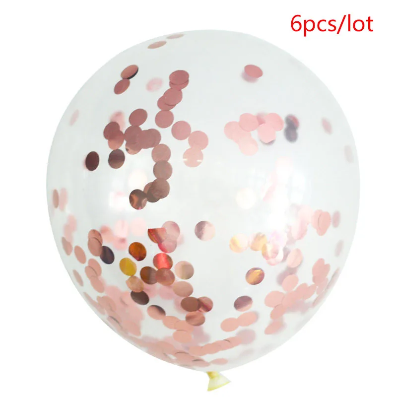 6pcs rose gold DIY Золотая пыль звезда фоторамка баннеры 1st День рождения украшения Настенная рамка для фотографий и картин 1 год День рождения украшения для детей - Цвет: 6pcs rose gold