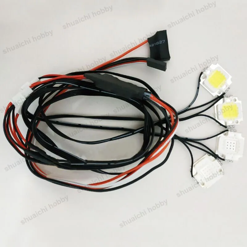 

1pcs Highlight LED Flashes Light 10W Navigation Explosion-flashing Turn Signal Lights 3S 4S 6S Remote Control for RC Fixed-wing