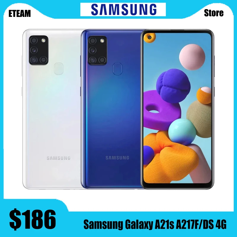 Глобальная версия Samsung Galaxy A21s A217F/DS 4G мобильный телефон 4 Гб 64 ГБ Восьмиядерный