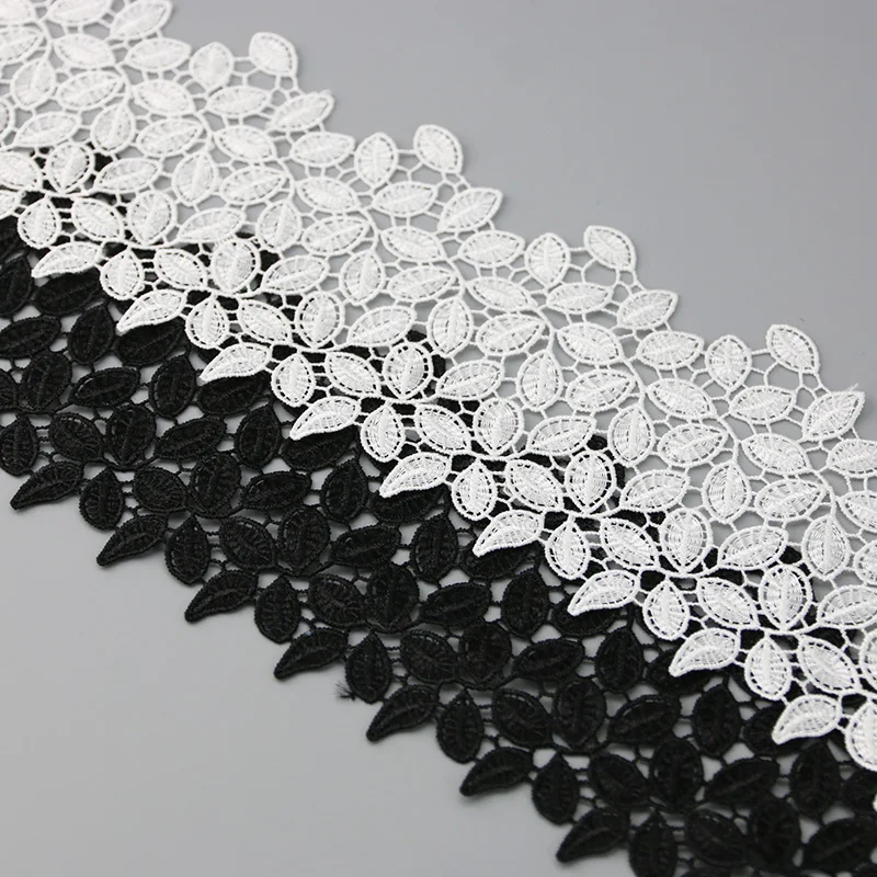 (1 Yard/lot) 10cm Lace Ribbon White Fabric Polyester Garment Accessories Clothes Trimmings Embroidered Trim Handwork DIY | Дом и сад