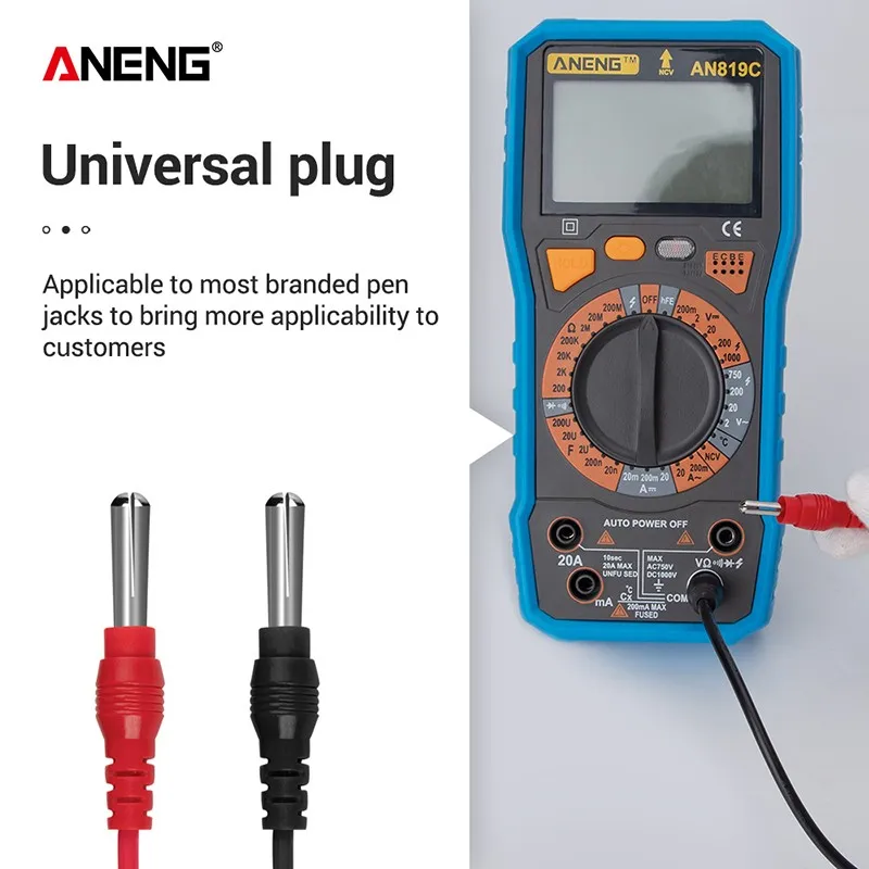ANENG PT1020 16/18 In 1 Multi-function Multimeter Test Lead Probe Pin Fork Clip Wire Pen Cable 93cm | Инструменты