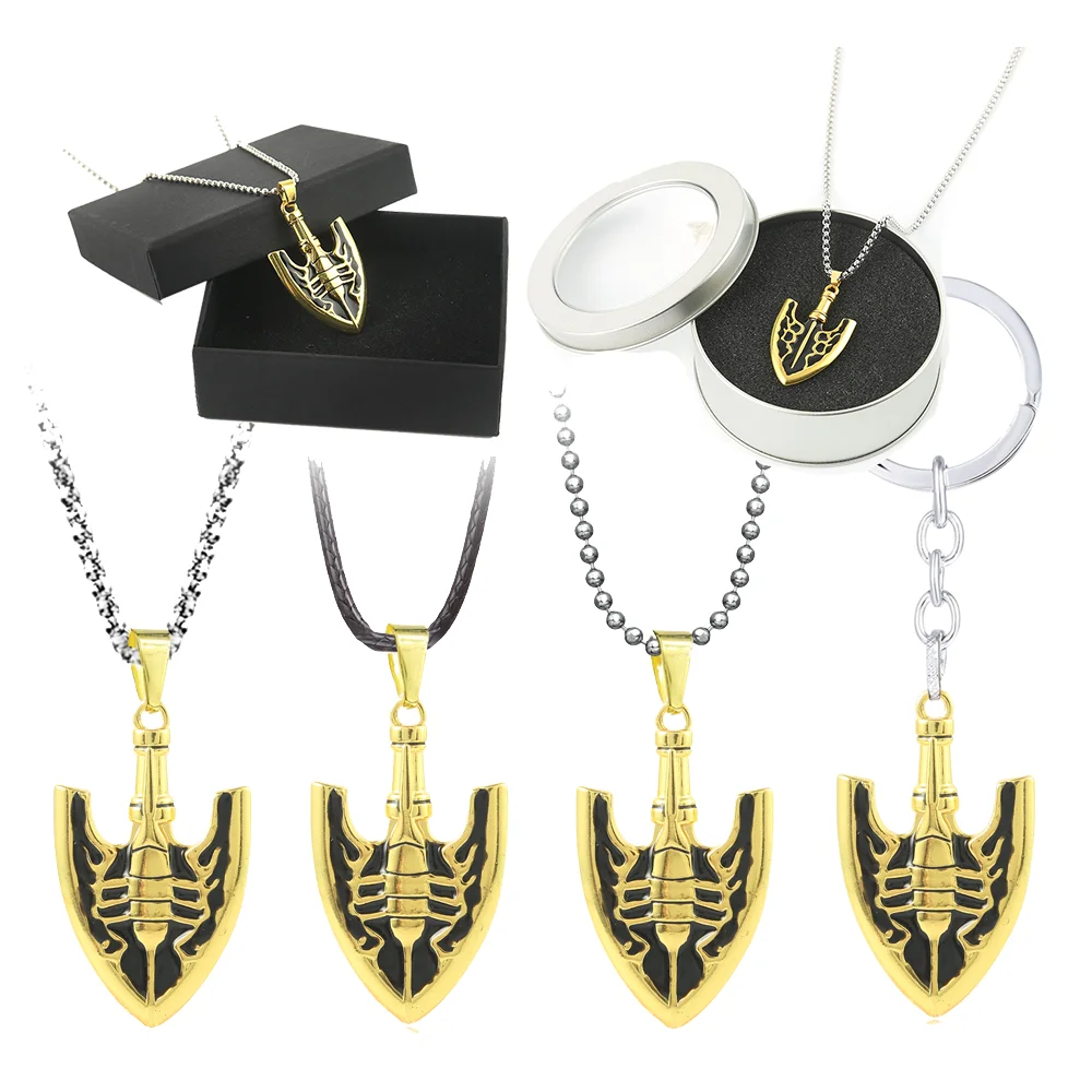 

Jojos Bizarre Adventure Keychain Necklace Kujo Jotaro Arrow Small Shovel Metal Anime Cosplay Bag Pendant Men Women Charm Jewelry