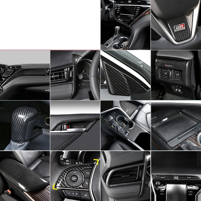 Автомобильные аксессуары Lsrtw2017 из углеродного волокна abs для toyota camry 2019 2020 2018 70 v70