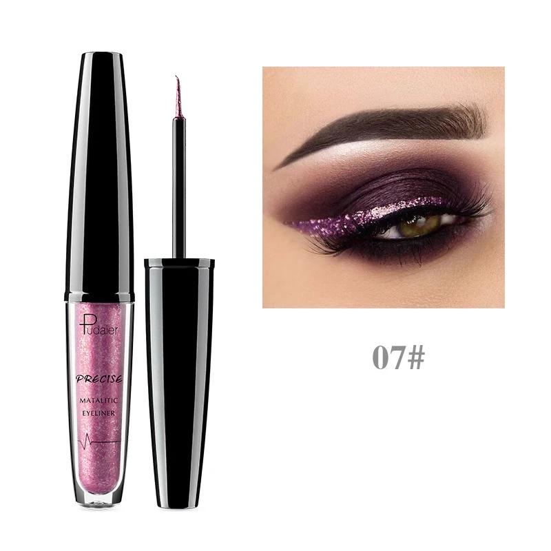 

Eyeliner Metallic Liquid High Gloss Matte Pearly Long-Lasting Waterproof Sequins Quick-Drying 16 Colors Eye Makeup Tool 1Pcs