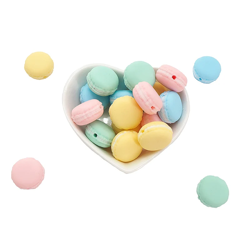Chenkai-mordedores de silicona sin BPA, cuentas de silicona, dentici&oacute;n de dibujos animados para DIY, collar de lactancia, cadena de chupete, regalo, 10 piezas-0