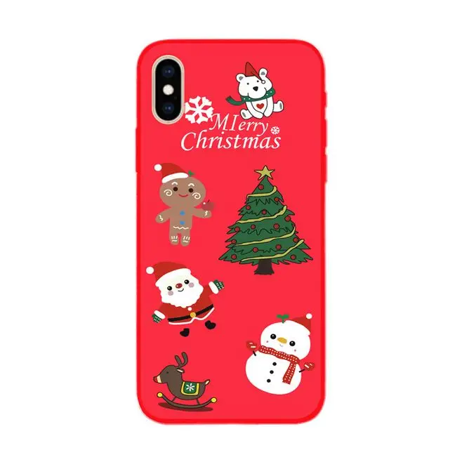 Рождественский подарок чехол для iPhone 11 pro Чехол для iPhone 6 6s 7 8 plus Мягкий силиконовый чехол apple x xr xs max ТПУ чехол s - Цвет: 4