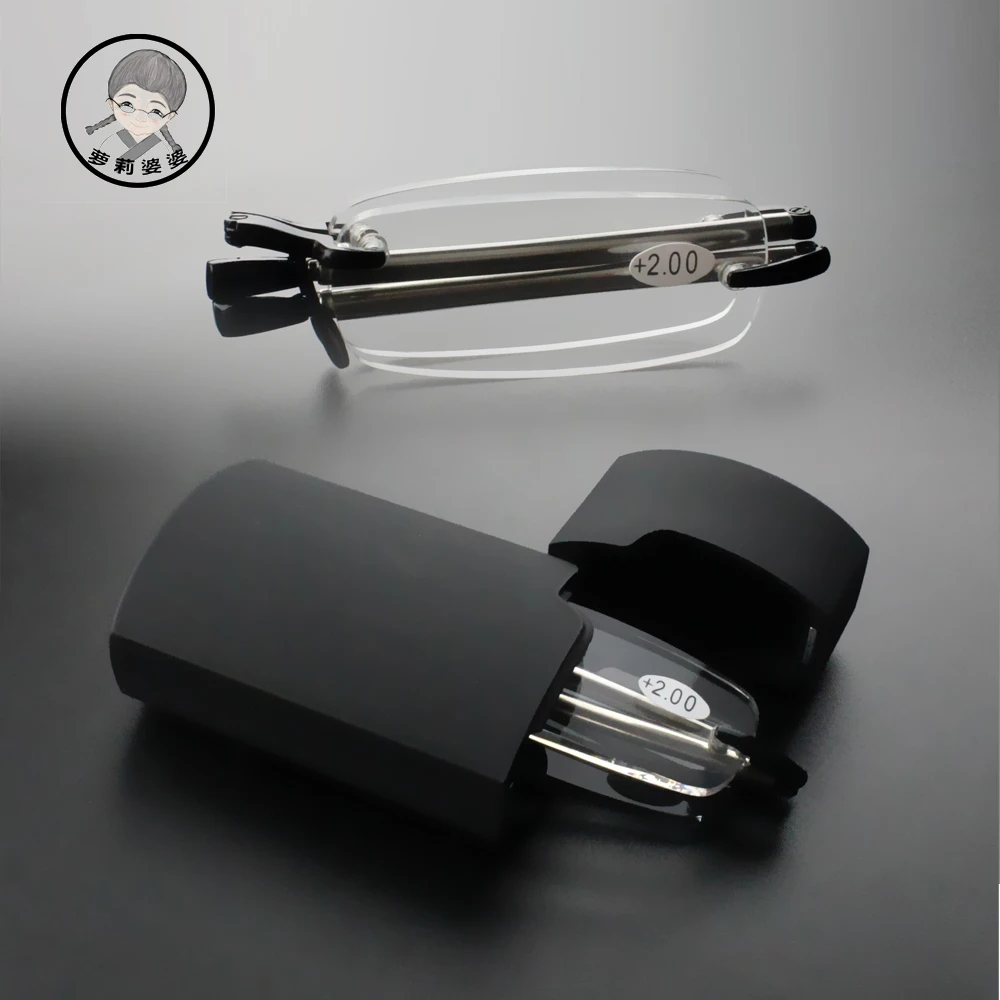 Складные очки для чтения Rolipp мужчин и женщин мужской чехол с оправой без оправы