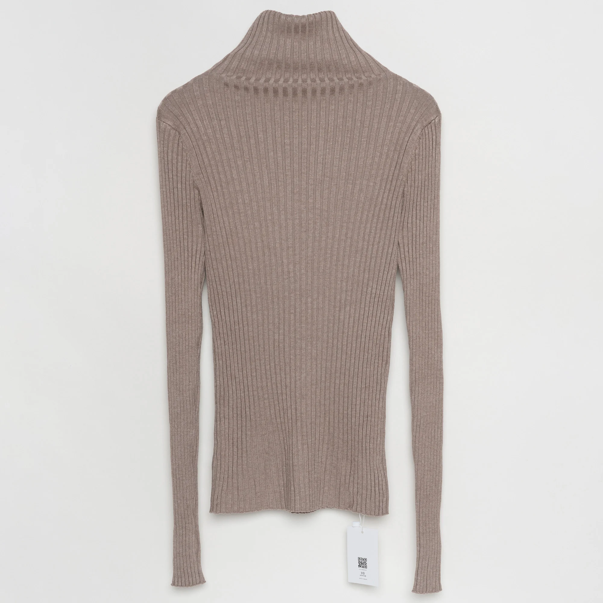 

Свитер JCHB в рубчик с высоким воротником, вязаные топы, женские пуловеры с высоким воротником и вырезом для большого пальца, джемпер на осень ...