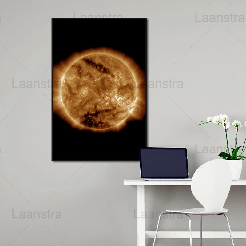

Home Decoration Painting Moon Earth Sun Universe Wall Picture Modern Realism Canvas HD Posters And Prints Decor For Living Room