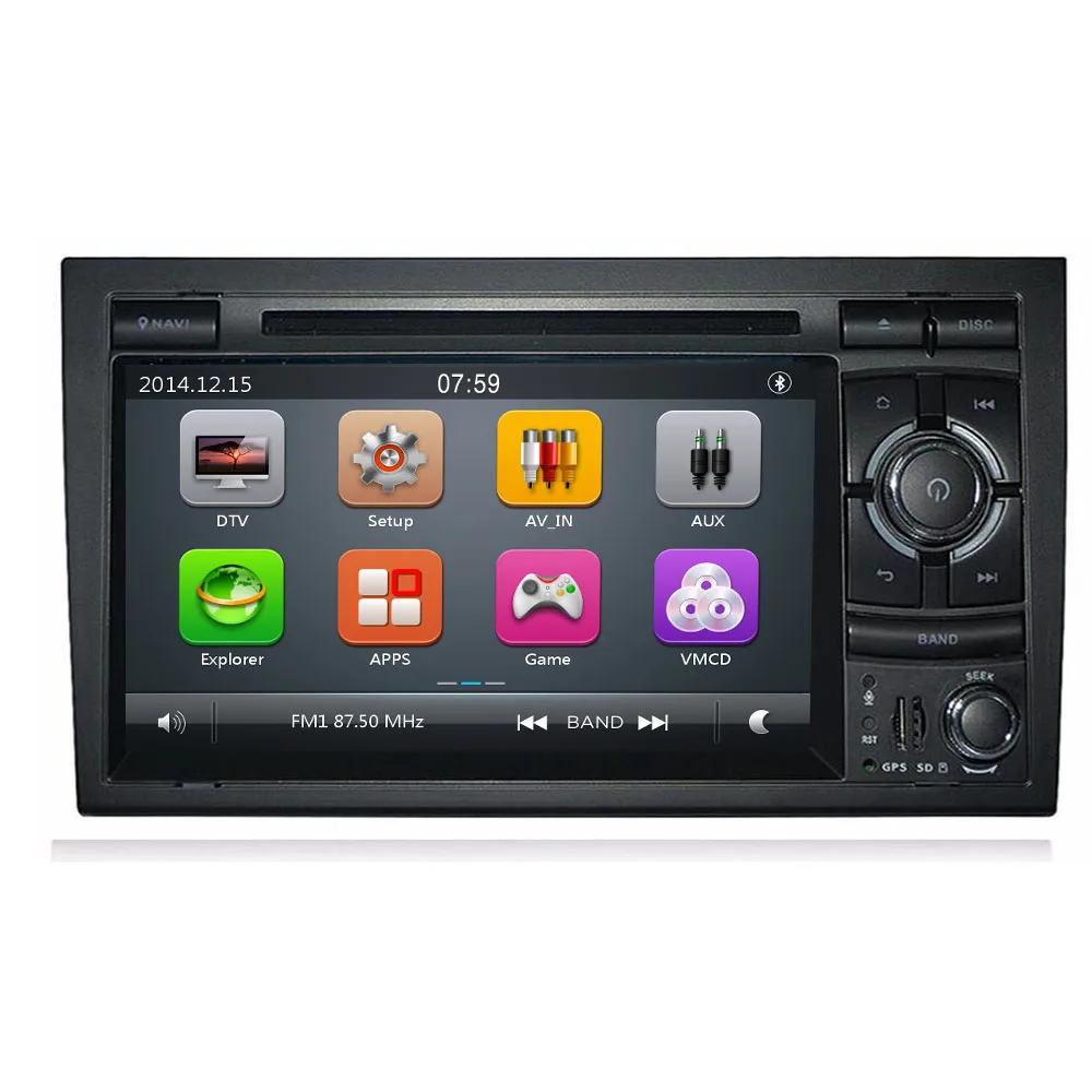 2 DIN автомобильный DVD GPS для Audi A4 S4 2002 2008 с dvd плеером радио навигацией аудио