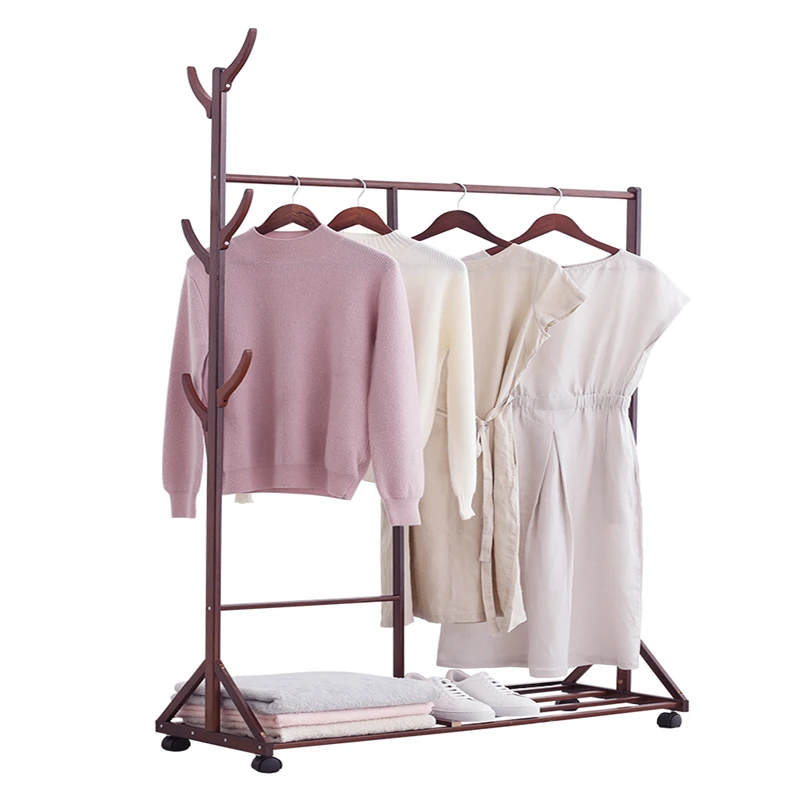 Напольная Простая вешалка для одежды в спальню простая современная бытовая