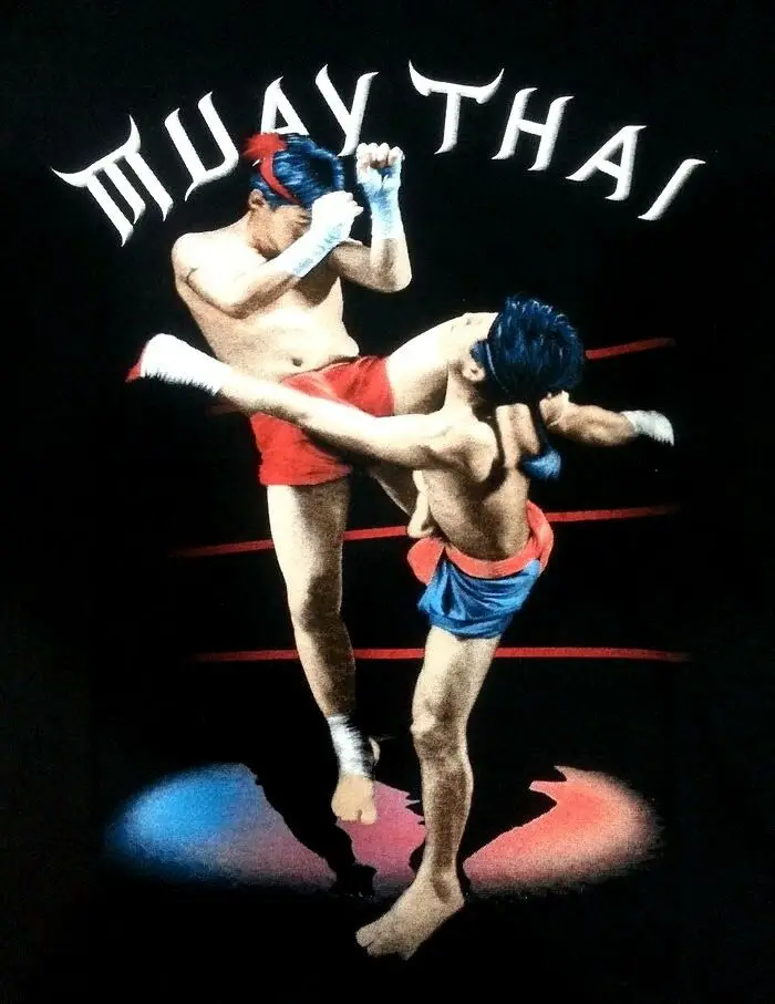 

Cool Design Muay Thai Kick Fight T-Shirt. Summer Cotton Short Sleeve O-Neck Mens T Shirt New S-3XL