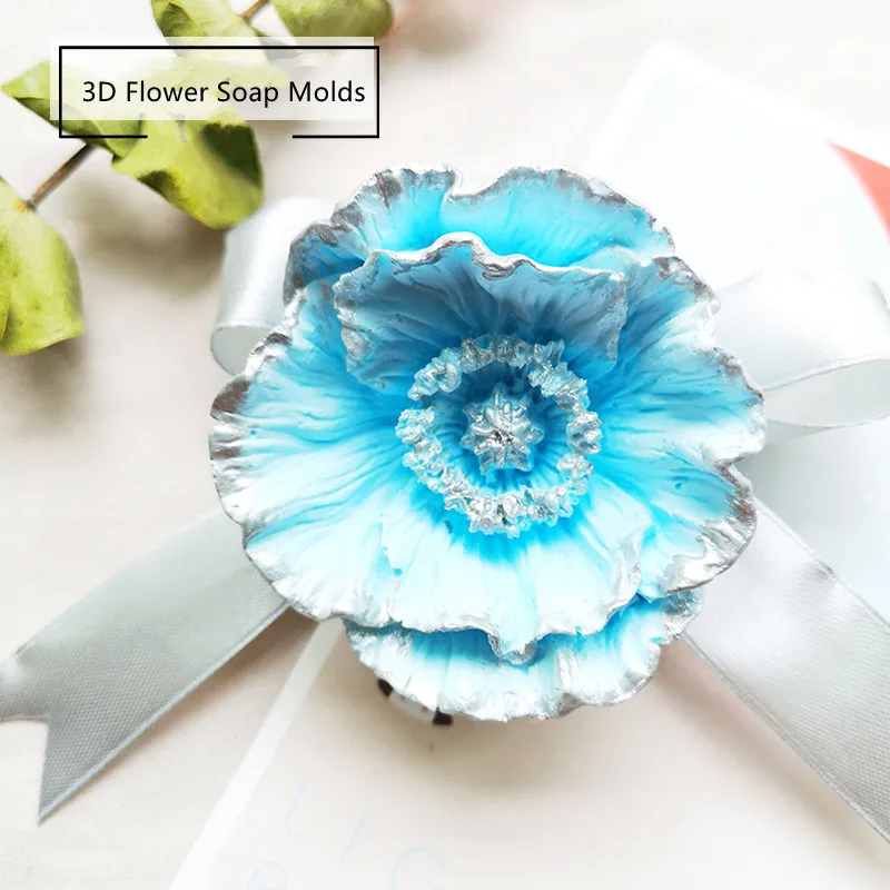Силиконовая форма для мыла того чтобы сделать картина с изображением цветков