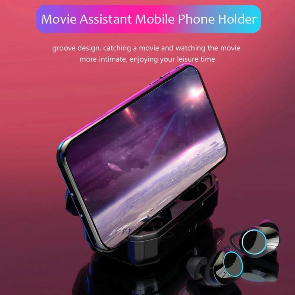 Bluetooth наушники TWS с цифровым светодиодным дисплеем и поддержкой 5 0|Наушники