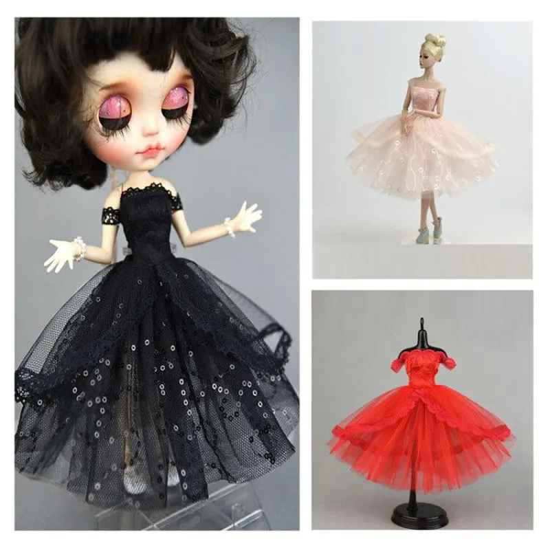 

Кружевное платье принцессы Blyth Doll, праздничные Клубные платья для 1/6, бальная юбка для куклы Blyth/кукла Барби, аксессуары для кукол