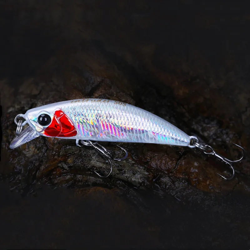 

TSURINOYA 3pcs NEW COLOR 5cm 5g Sinking Minnow Fishing Lure INTRUDER TROUT Artificial Jerkbait Hard Bait Pike Wobbler Crankbait