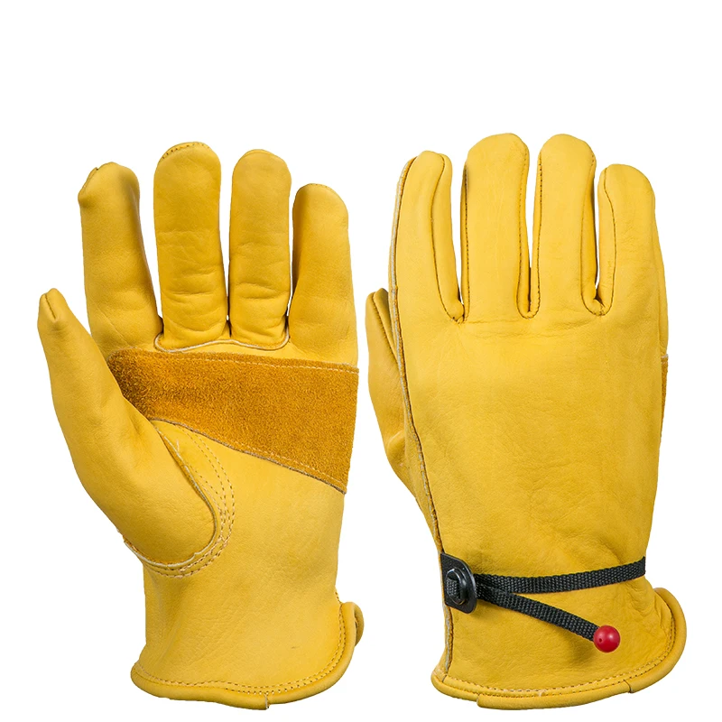 

Cowhide Motorcycle Bike Gloves Cold Ski Hiking Hunting Racing Men's Leather Glove Outdoor Cycling Sports Equipment Windproof