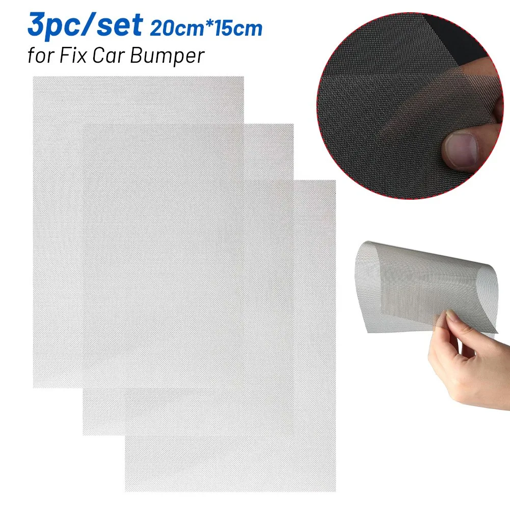 

20*15cm Repairing Mesh 3pcs/set Glue Mesh Grille Net Repairing Panels Fix