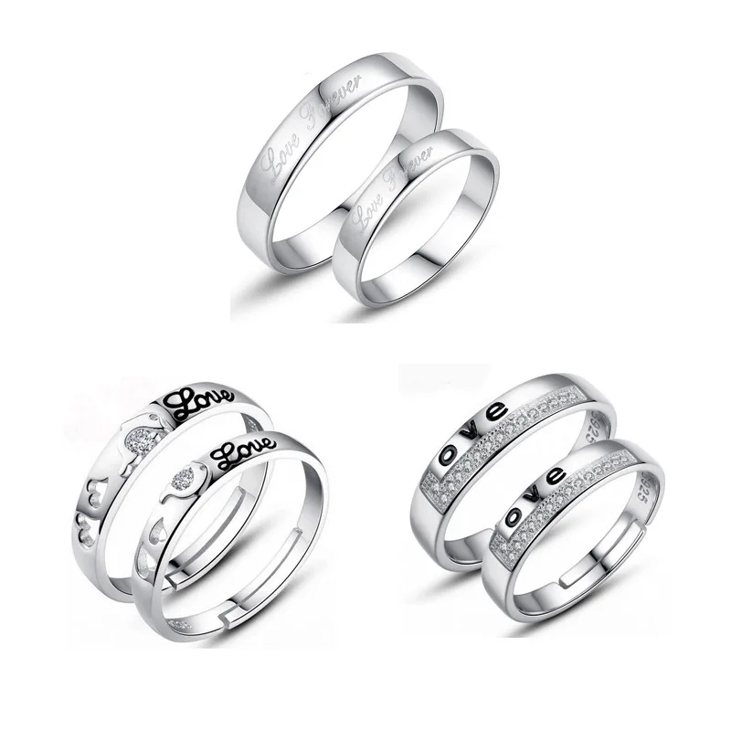 1 Набор Продам регулируемый любителей циркон обручальные кольца для женщин