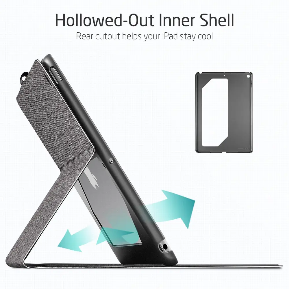 Чехол ESR для iPad Pro 11 12 9 2021 2020 Mini 6 5 4 3 2 1/iPad 8 7/iPad Air смарт-чехол из ткани Оксфорд |