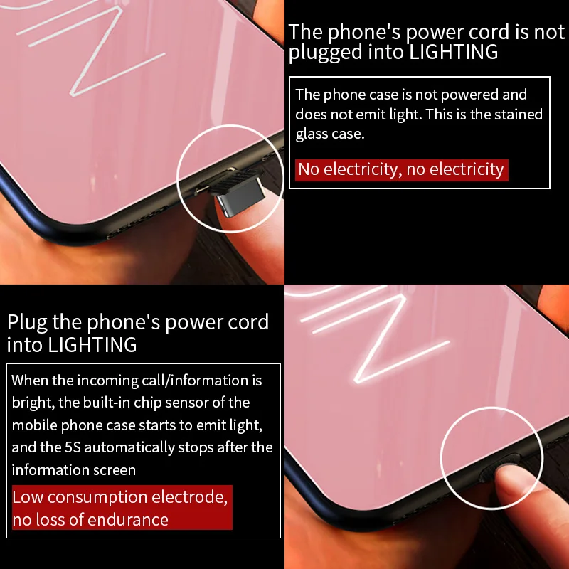 X-it Smart LED светящийся чехол для телефона Apple iPhone X XS XR MAX 6 6S 7 8 Plus чехлы задняя крышка