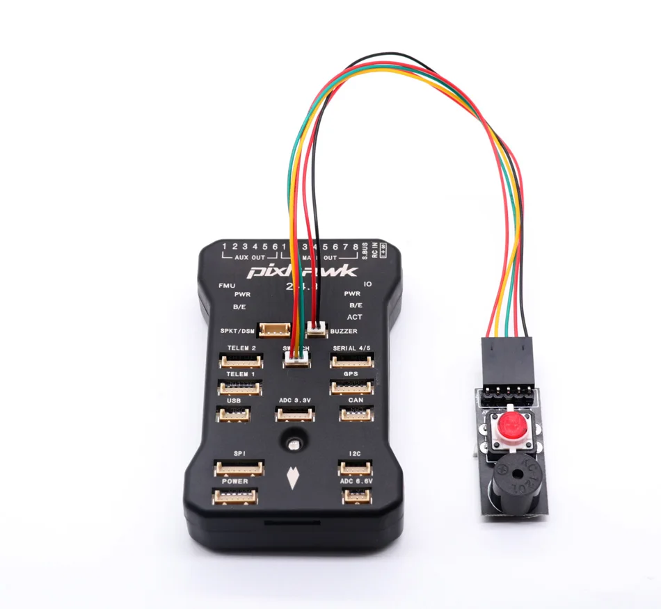 Pixhawk PX4 активный зуммер Рог звуковой сигнал с кнопкой безопасности переключатель безопасности Pixhawk PX4 управление полетом FPV