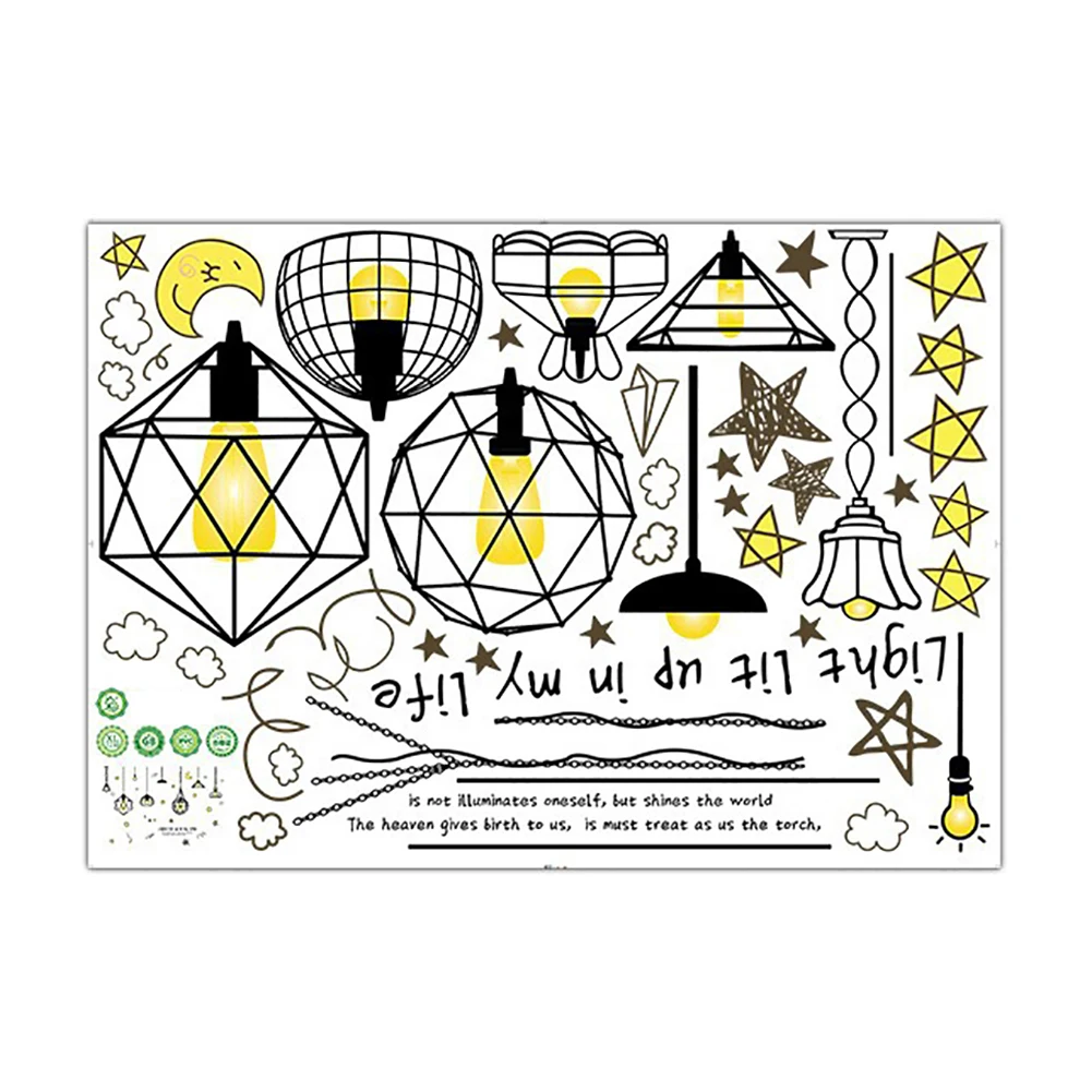 50 м x 70 см водонепроницаемые современные обои Звезда Луна детская комната