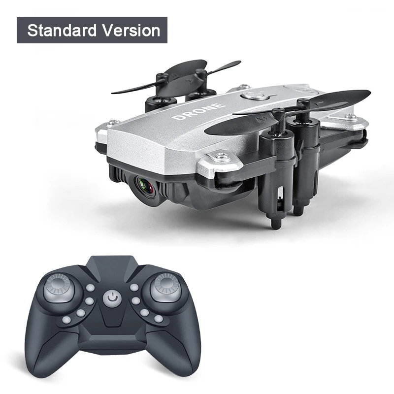Standard Дрон Радиоуправляемый квадрокоптер мини Дрон камера HD 1080P Wifi FPV Дрон складной высота удержания RC вертолет селфи дроны профессиональная игрушка - Цвет: Standard