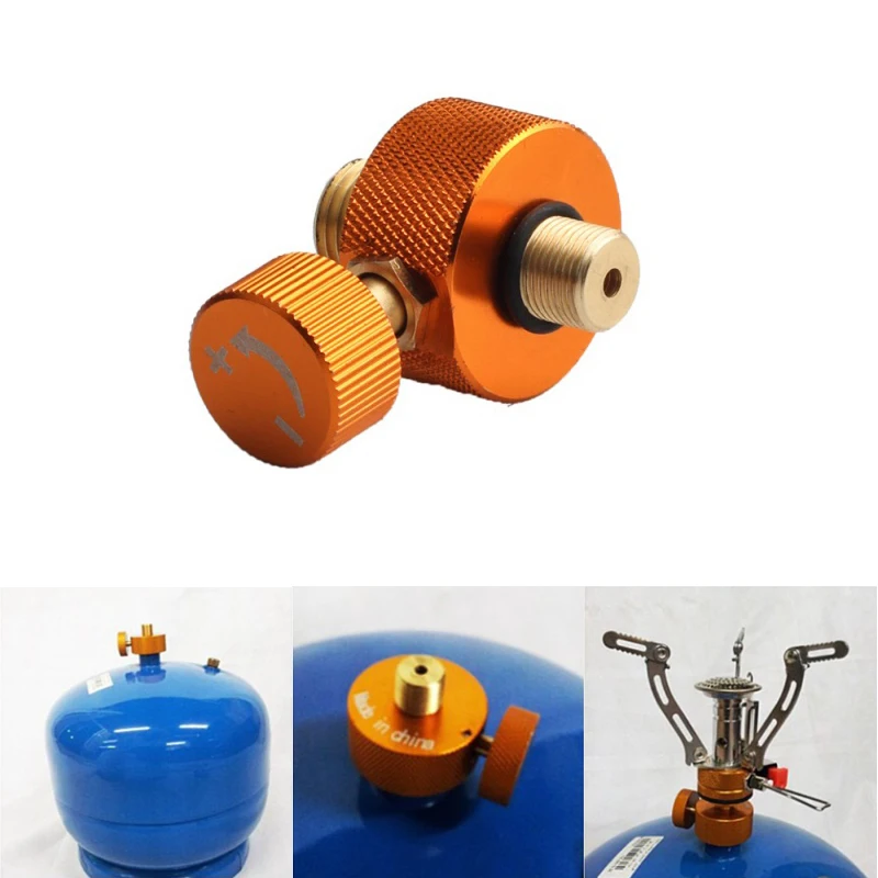 HobbyLane Outdoor Camping Stove Adaptor Conversion Split Type Furnace Connector Cartridge Tank Gas filling Adapter Cylinder | Спорт и