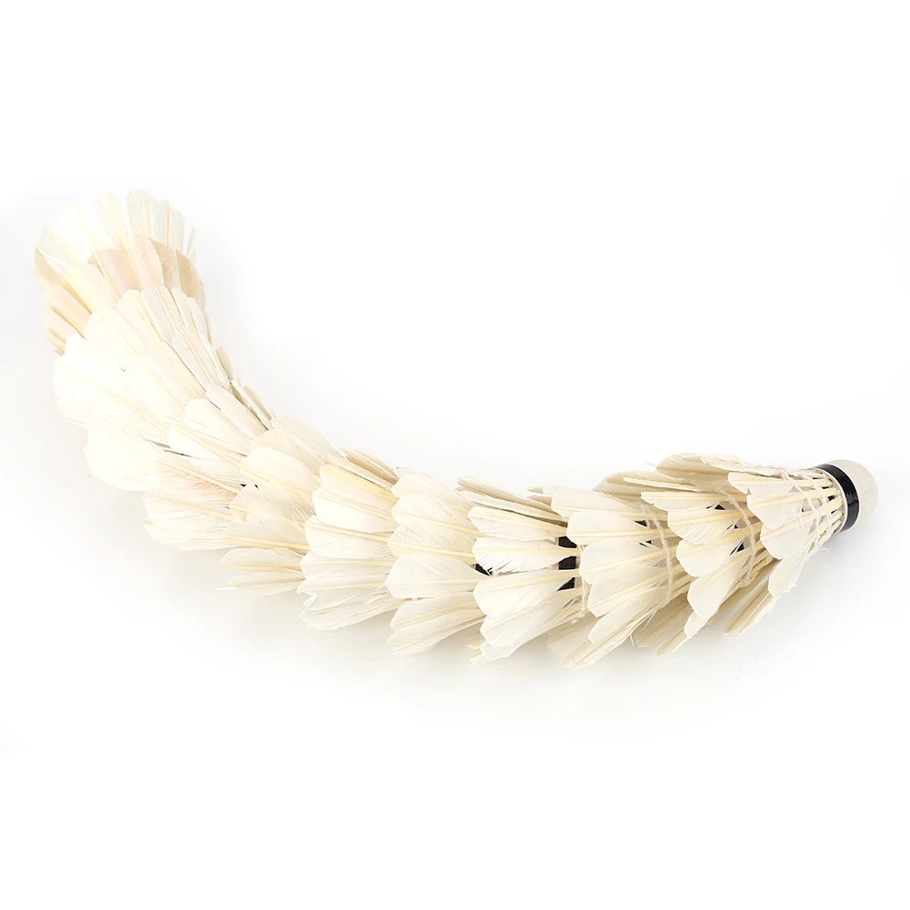 Профессиональные воланы для бадминтона 12 шт./лот шарики из белого гусиного пера