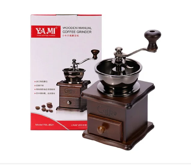 

Yami wood hand grinder coffee bean grinder 50g Mini Coffee milling machine