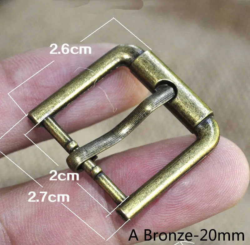ABronze-20mm Meetee 5/10 шт. ID20mm металлический штырь пряжки ремня сумки ремень слайдер регулятор крючка индивидуальные заказы декоративная пряжка кожа аппаратных аксессуары для ванной комнаты - Цвет: ABronze-20mm