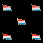 5 шт., булавка в виде флага страны Люксембург