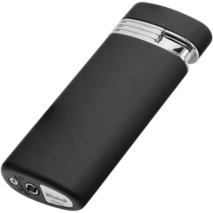 Газовая зажигалка Windmill CF-500 Chrome &amp Black Matt